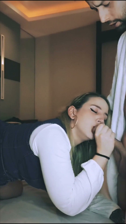 Nanda Ragna blowjob compilation with cum on her pretty face | Clip 1