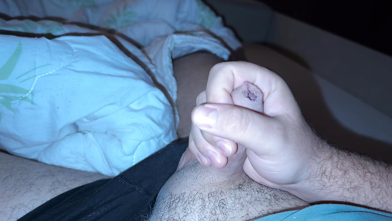 SOLO JERKING BEFORE BED TIME  !! OOOPSYY