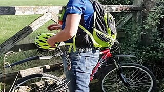 Cycle ride in the summer, nearly got caught doing this!