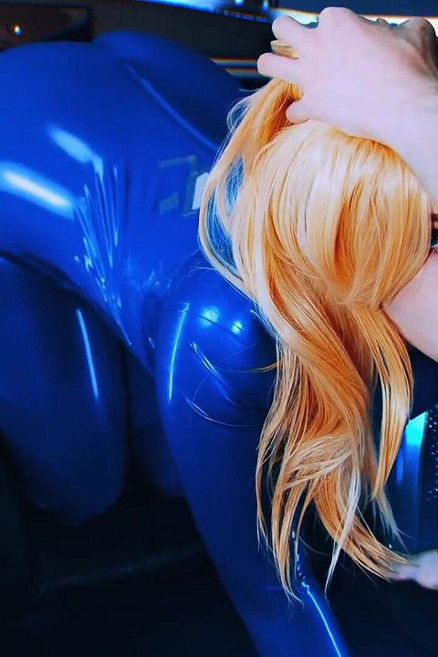 Metroid. Samus Aran. Rough Sex in Latex and Hot Deepthroat - Moliyredwolf
