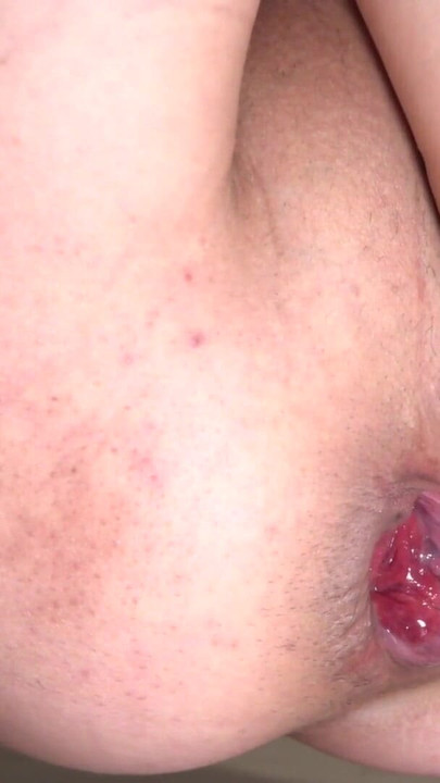 Powerful moment from "Inserting 95mm huge dildo more deep #2"