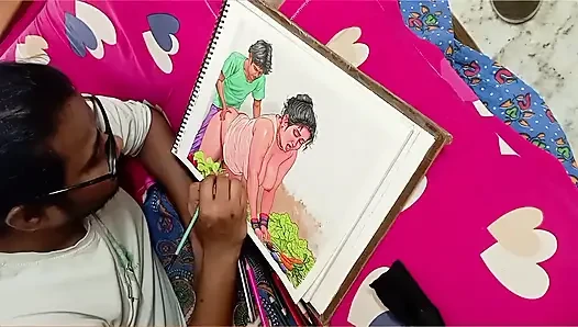 Seorang wanita desa India yang seksi tapi malang meniduri penjual sayuran untuk membayar sayuran