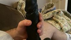 Wank and cum hard in cock extension