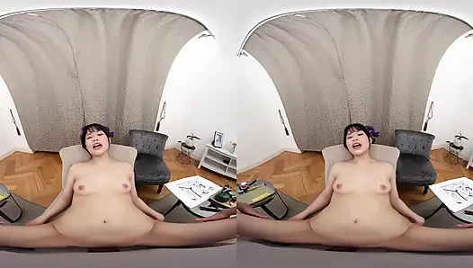 Sweet Japanese girl Riri secretly loves hard sex with big cock