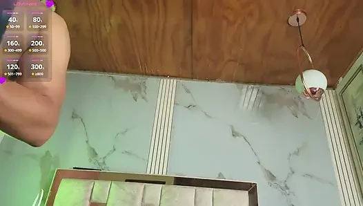 My neighbor thinks I don't see him, so I'm giving him the best show of his life