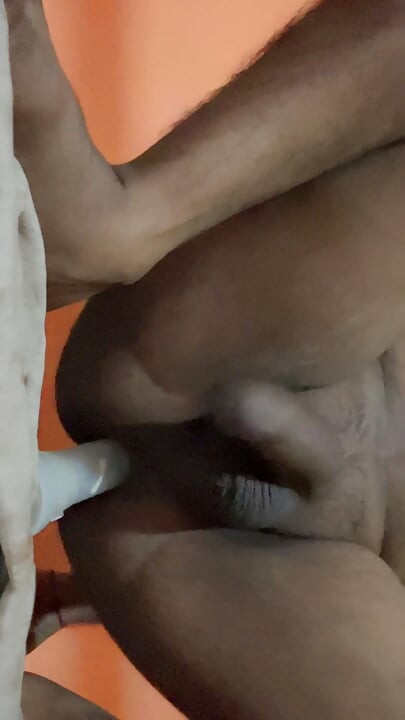 Fucking my virgin ass with a 7 inch big toy hardcore orgasm