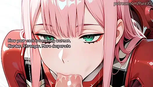 Zero Two will schlechte Verbindungs probleme mit einem heißen sex (JOI) beheben
