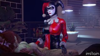 Futa, Poison Ivy von Harley Quinn geritten