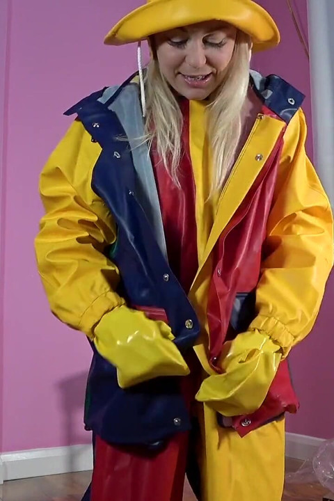 Farmerrain Pvc Rainwear Jacket Unboxing & Full Fetish Dress up