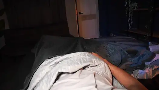 Beautiful stepsister shares bed with her horny stepbrother on a cold night