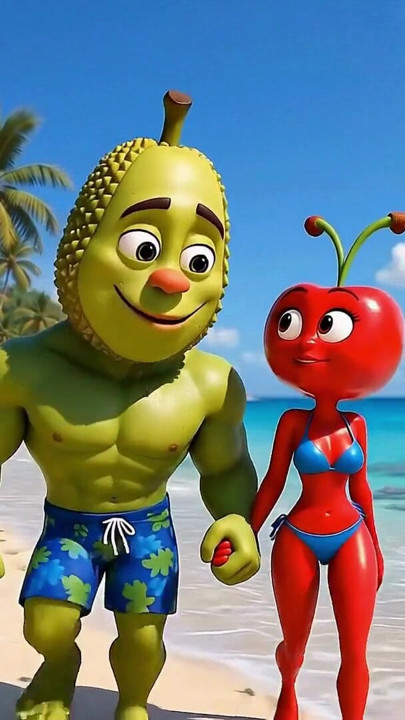 Episode 4 - Cute Pineapple Girl and Sweet Avocado Man Sharing Gentle Tropical Moments AI Hentai | Clip 1