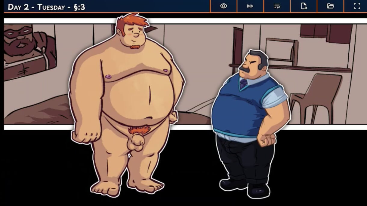 Adventure of the Super Chubby and the Old Landlord.