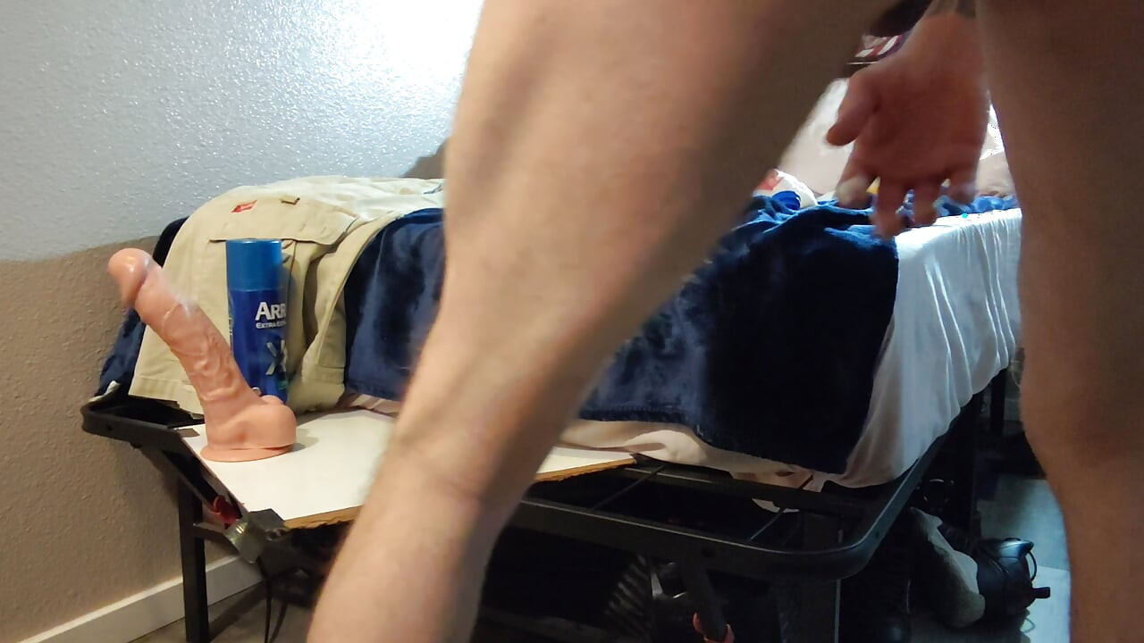 Loving the big dildo