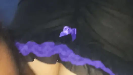 My neighbor invites me to when her husband works