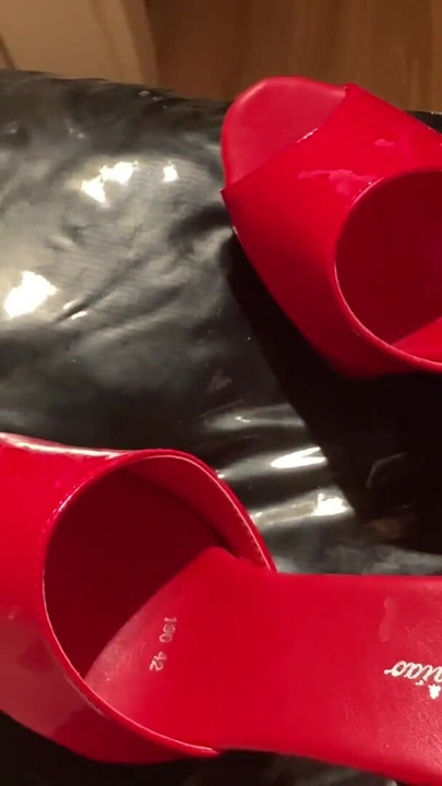 Must-share moment from "Cum on Red High Heel Mules 1"