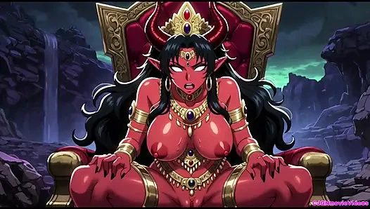 Демон-королева хочет возбужденную, Ai анимация