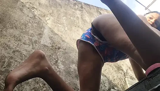 my stepdaughter on the stairs 100% anal