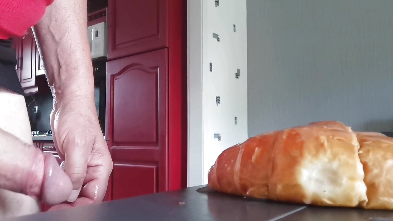 Cock, cum, ass and french croissant