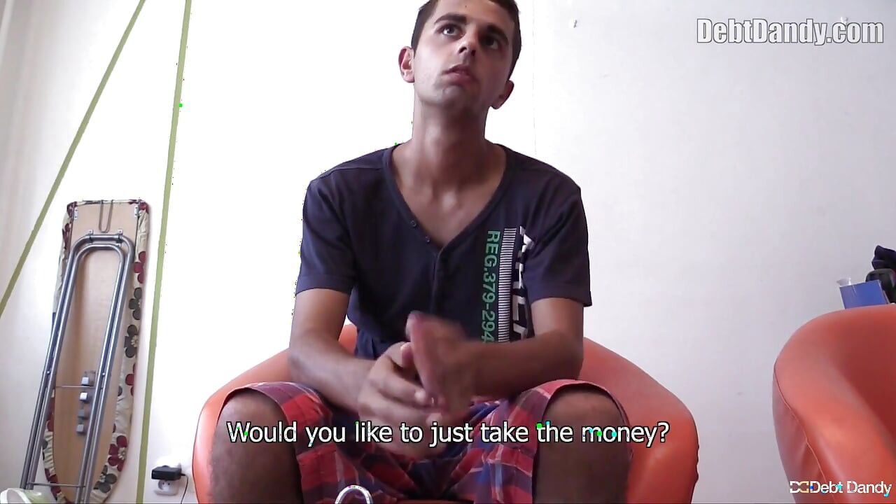 Debt Dandy Lures a Slovakian Guy Indoors for Cash in a Bareback Reality Porn Sex Session