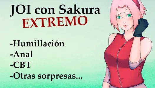 Spanish JOI extremo con Sakura. Anal, humillacion, etc...