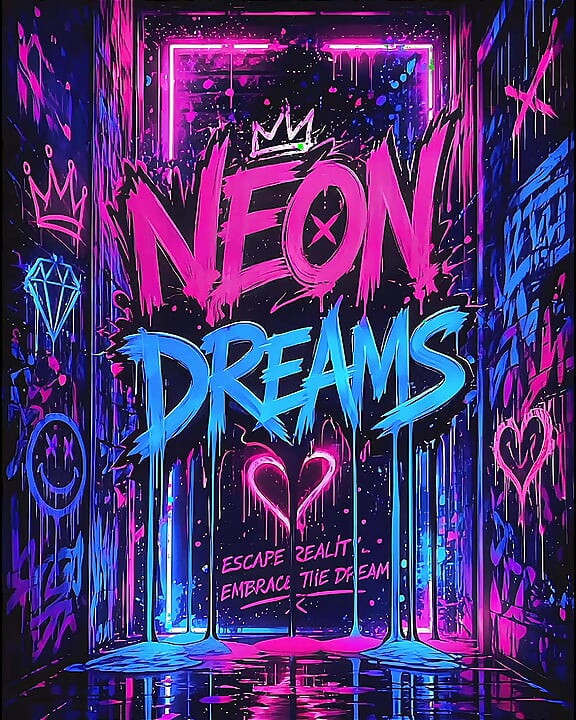 NEON DREAMS - NEON BLONDE SLUT