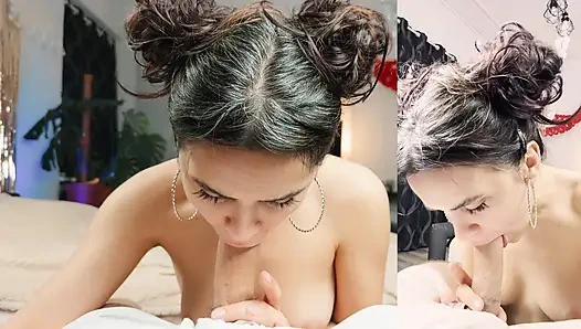 Stiefbruer, hilf mir beim Fotoshooting ... In meinen mund!