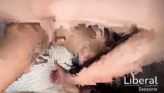 OPERATED FRIEND GETS FUCKED BY TWO OF HER FRIENDS AT HER HOUSE