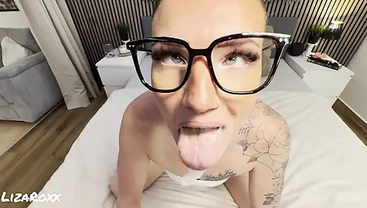 Obsessed POV - Sloppy Ahegao Deepthroat & Intense Close-up (german Amateur)