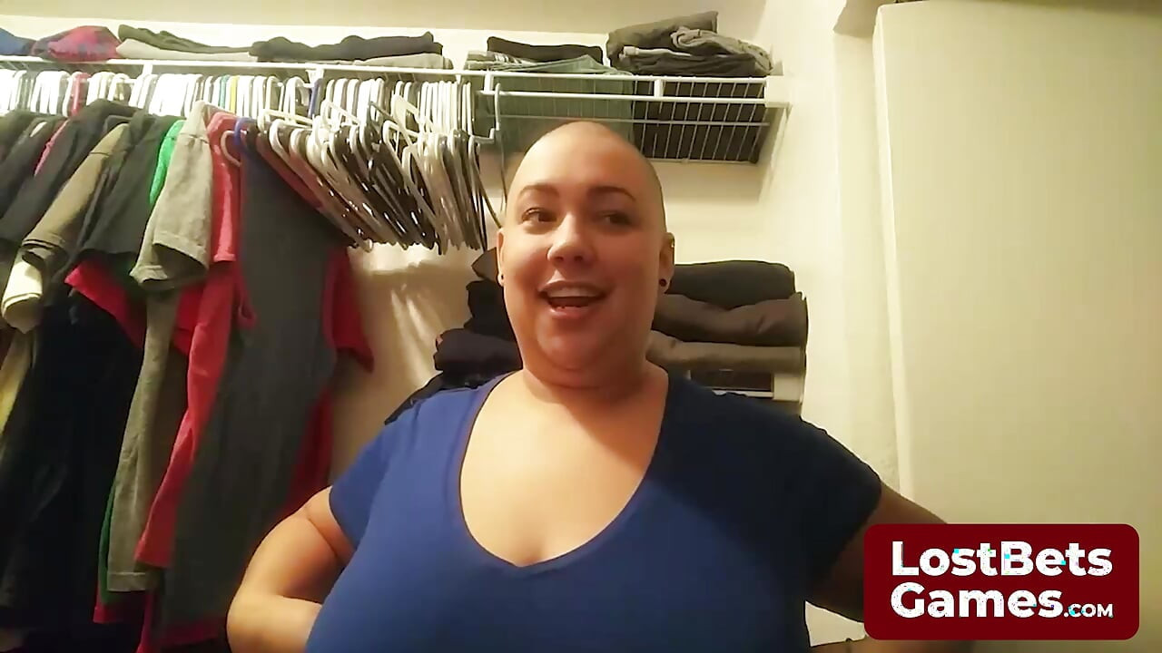 The final strip game loser, left in just her bra