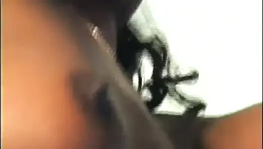 Black pussy licking fucking on the pool table