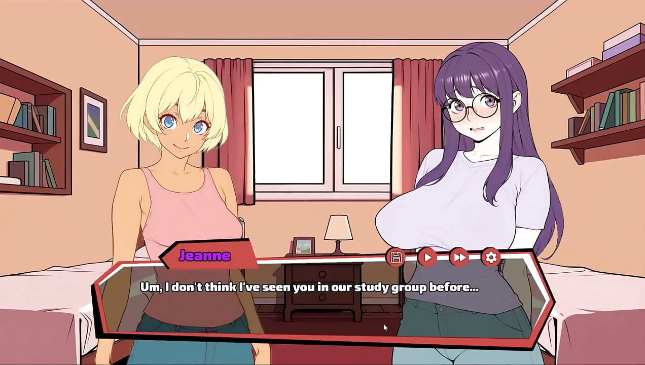 Futanari Have a Heart Too Futa Hentai Game Ep.1 Lesbian Romance with Her New Roomate!