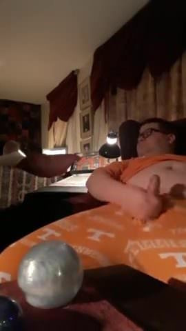 chub jerks behind his step dad