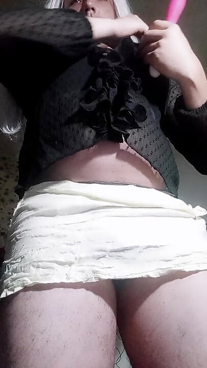 Crossdresser e brinquedos divertidos