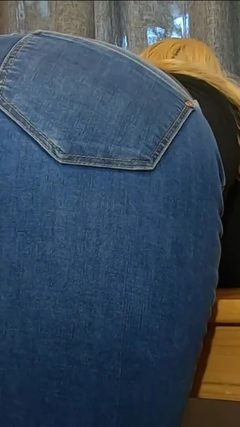 Unforgettable moment from "Again?  STEPMOM  lends him her nice ass in jeans to jerk off and cum  - Shely81"