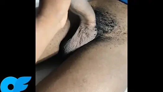 I bathe with my neighbor, wash his huge, thick black cock well and then suck it.