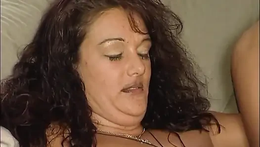 German slut fucking on the sofa