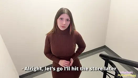 Mungkin kita bisa ngentot buru-buru sebelum perjalananku ke luar negeri? Tetanggaku bingung aku...