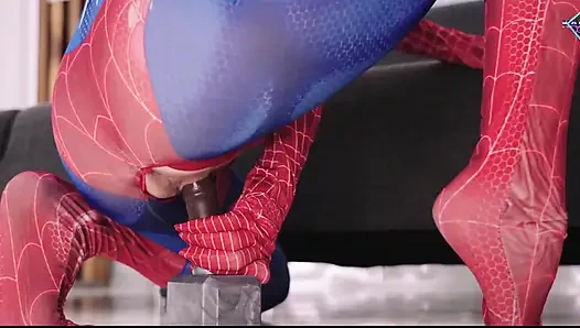 Spider Woman and Her Wet Needy Spider Holes. Thor's Hammer Cream