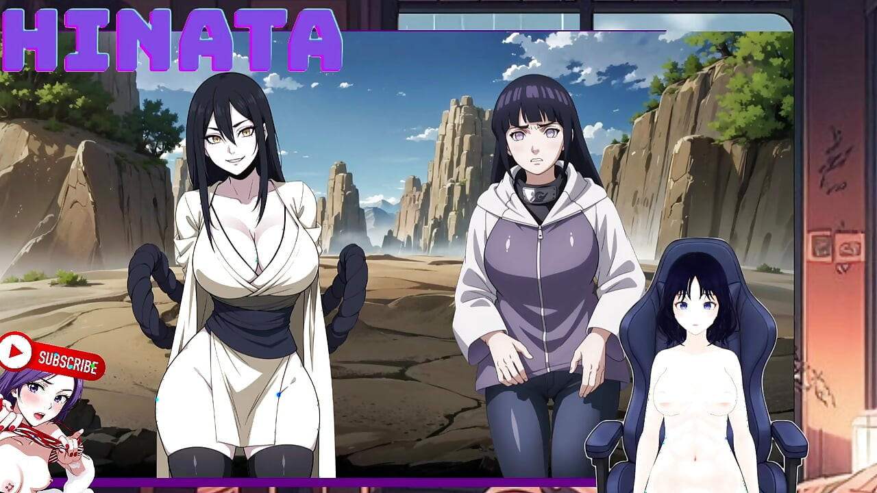 日向脱下衣服。火影忍者秘密游戏。