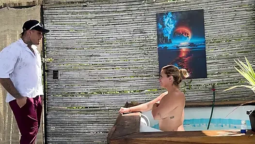 POV Wild Encounter with Hotel Receptionist Big Ass