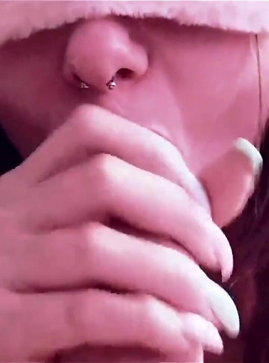 Cute Girl Whipped Cream Blowjob Close up