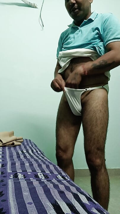 Indian desi police officer get sucked and shower with neighbour and army officer