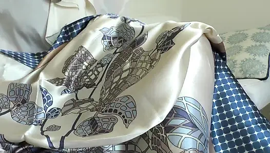 My New Satin Scarf Makes You Want to Cum and Weak, Scarf JOI, Lady Victoria Valente