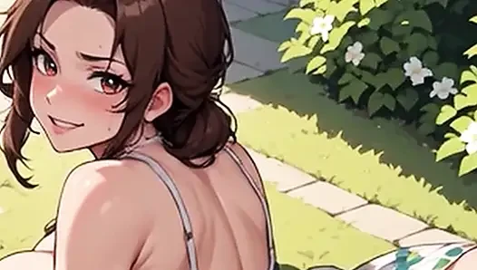 Waifu garden lady pOV - höschen bei penetration & bank nahaufnahme ficken (vorschau)