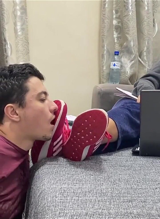 Kiffa Ignores Foot Slave While He Licks Her Sneakers Clean