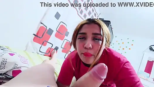 Redhead Latina Teen Blowjob