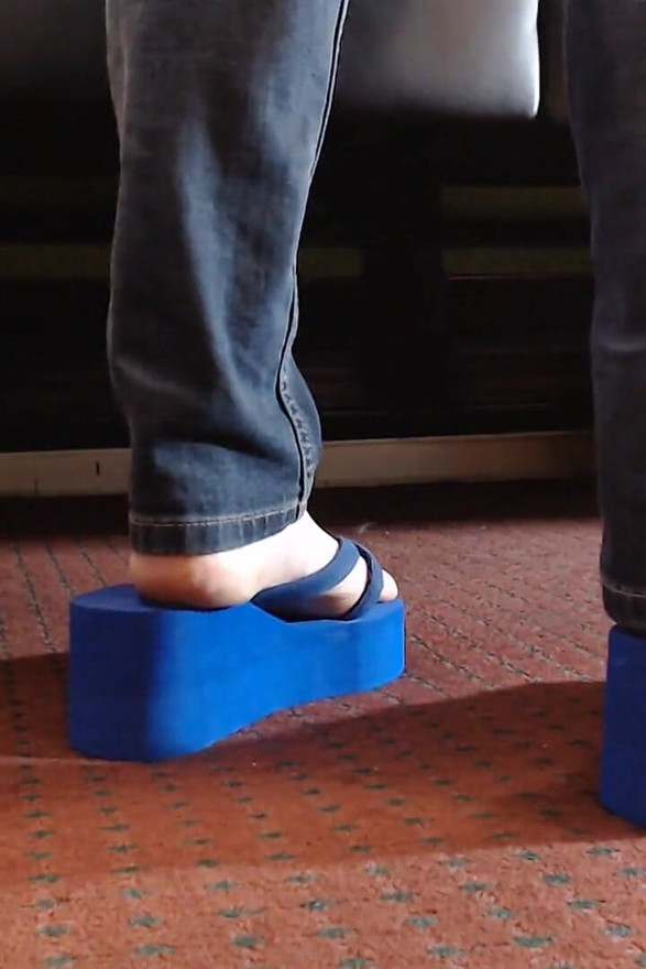 Plattformsskum flipflops