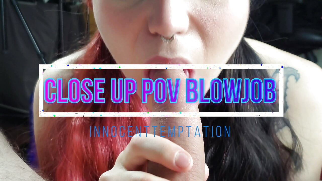 Sloppy Closeup POV Blowjob Cum Eating