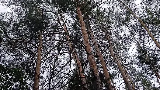 Üçüncü kız arkadaşımız bizi seks yaparken yakalamasın diye parkta izliyor