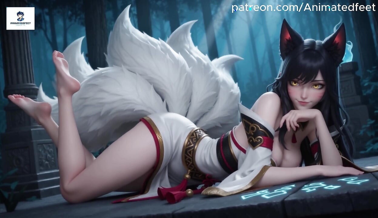 Ahri League of Legends Animado Hentai Anal